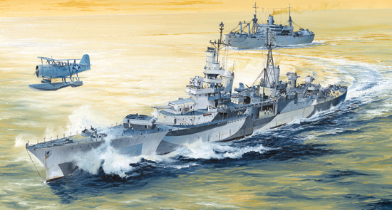 美国海军印第安那波利斯重巡洋舰CA-35 1944年  05327