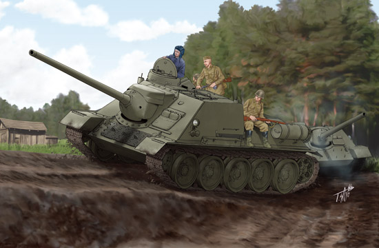 苏联SU-100坦克歼击车 00915