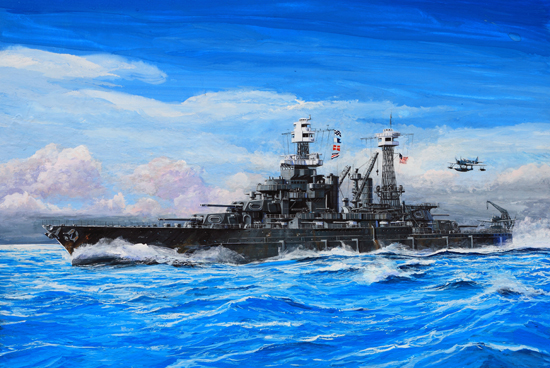 美国海军马里兰号BB-46 1941战列舰05769-1/700系列-小号手TRUMPETER