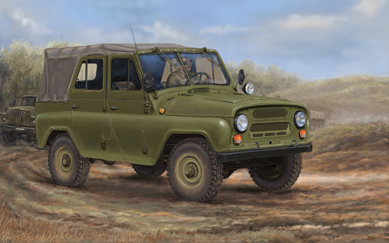 苏联UAZ-469军用吉普车 02327