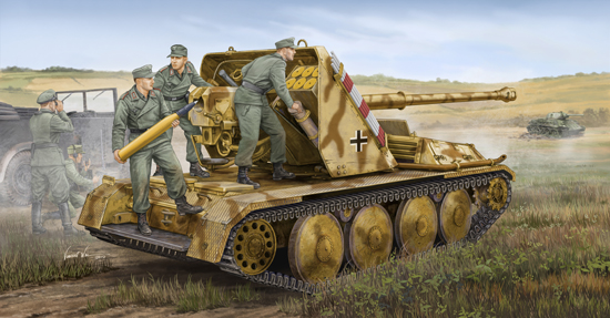 德国标准底盘PAK43 88mm自行火炮   05550