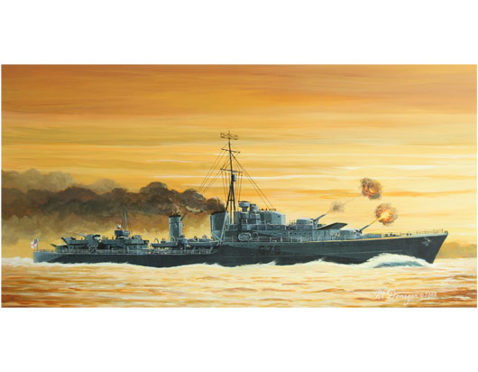 英国皇家海军部族级驱逐舰爱斯基摩号1941     05757