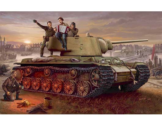 苏联KV-1 1942年型轻量化铸造炮塔坦克     00360