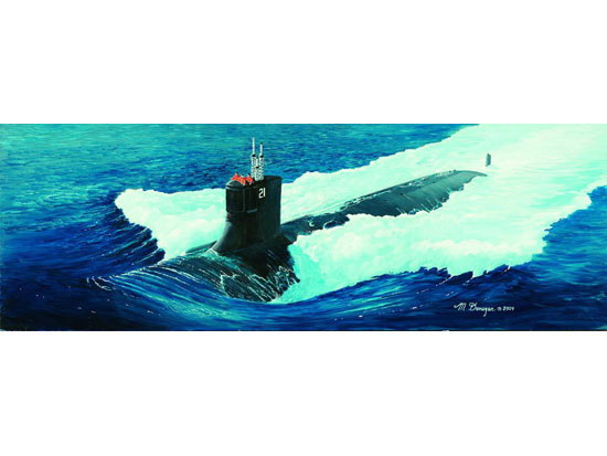 USS SSN-21 Sea wolf Attack Submarine     05904