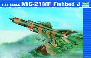 MiG-21MF Fishbed J 02218-1/32 Series-TRUMPETER（china）