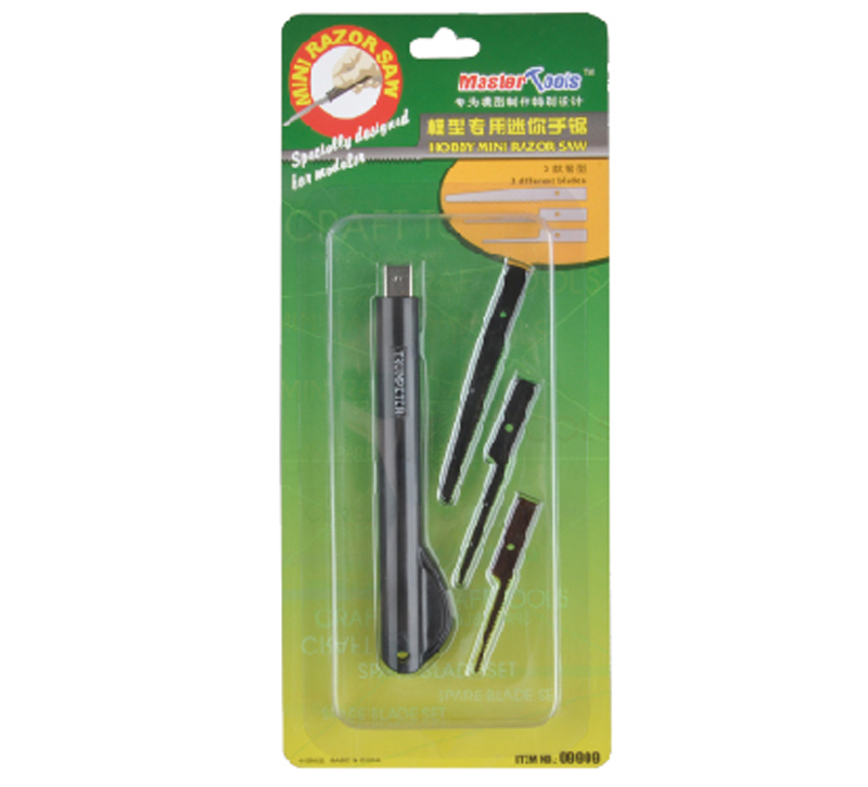 Mini Razor Saw Tool For Hobby Modeling - Warhammer, Airfix, Metal, Includes 2 Blades
