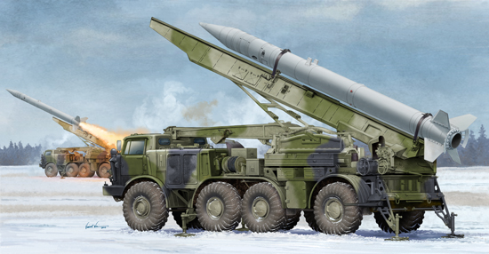 Russian 9P113 TEL w/9M21 Rocket of 9K52 Luna-M Short-range artillery 01025