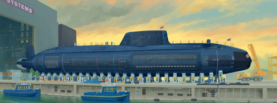 英国机敏号核潜艇 05909