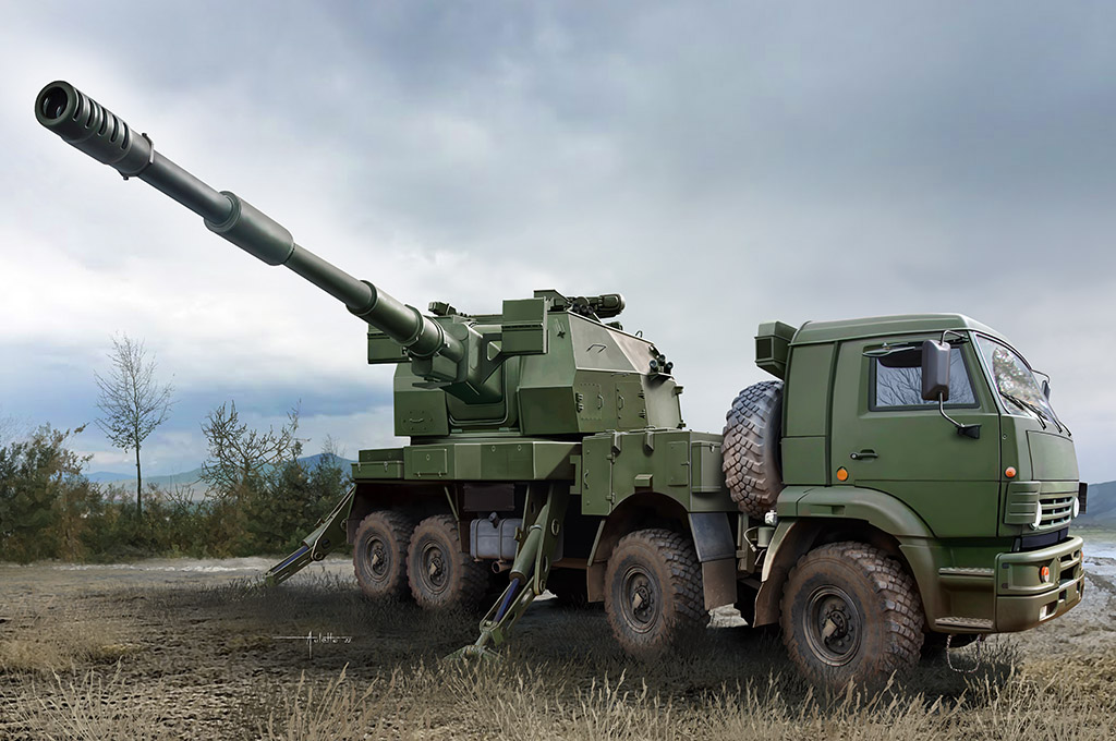 俄罗斯2S35-1联盟-SV KSh车载榴弹炮 01085
