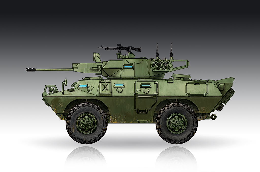 美国V-150型轮式装甲车20mm炮塔型 07441