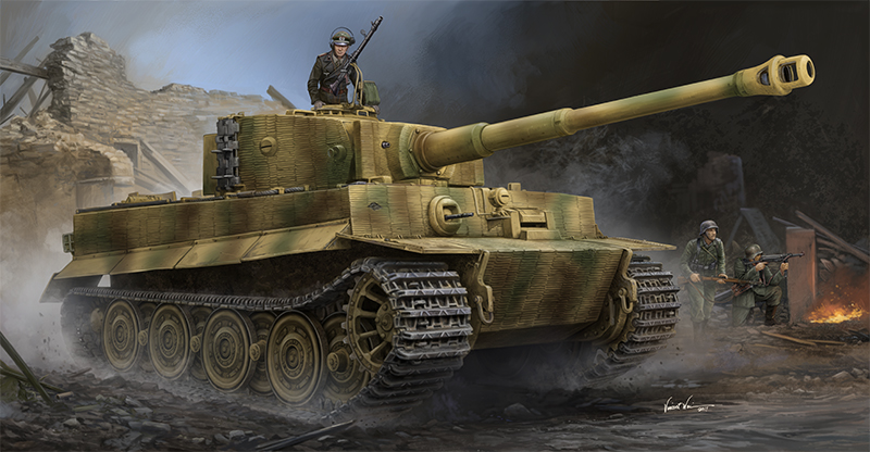 德国虎1重型坦克-后期型(带防磁装甲) 09540